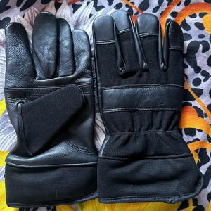 black safety gloves